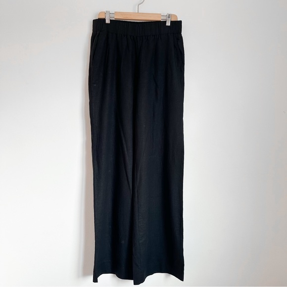 Abercrombie & Fitch black linen blend pants - Picture 2 of 6